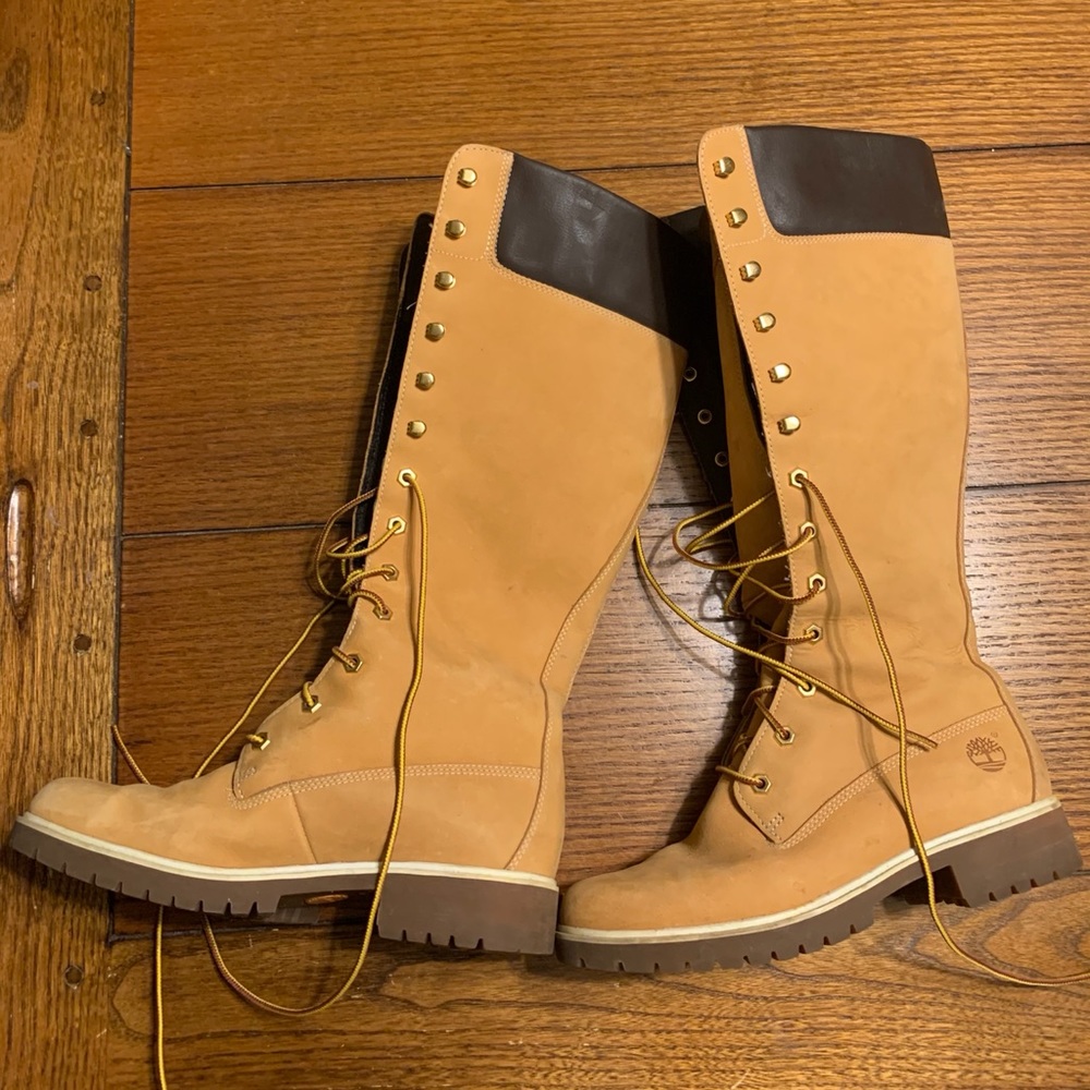 Knee high Timberlands